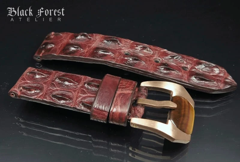 24mm Handmade Genuine Alligator Hornback Strap Nr283 – image 3
