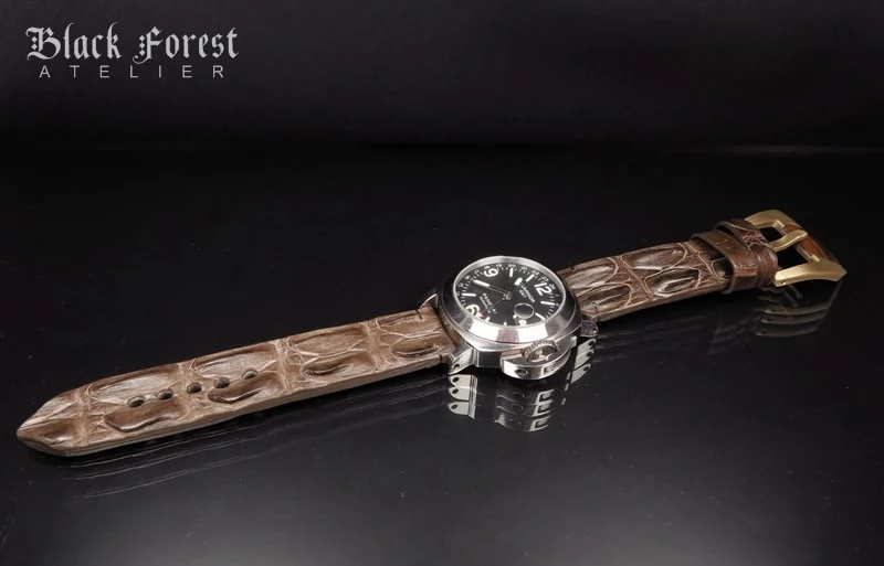 24mm Handmade Genuine Alligator Hornback Strap Nr286 – image 4