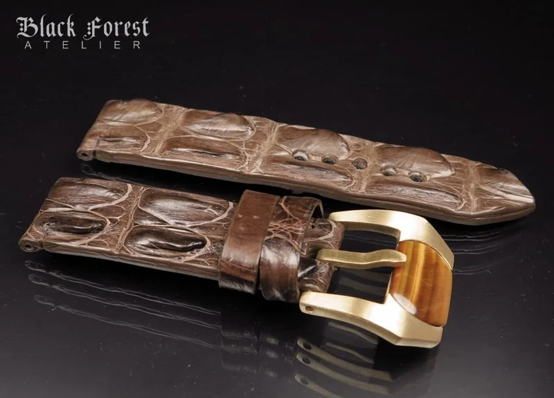 24mm Handmade Genuine Alligator Hornback Strap Nr286 – image 3
