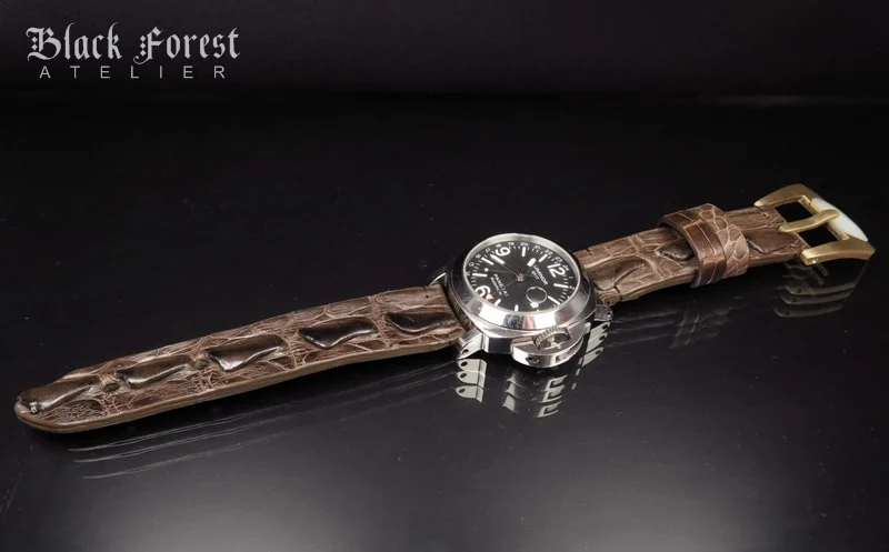 24mm Handmade Genuine Alligator Hornback Strap Nr287 – image 4