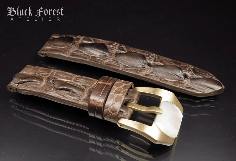 24mm Handmade Genuine Alligator Hornback Strap Nr287 – image 3
