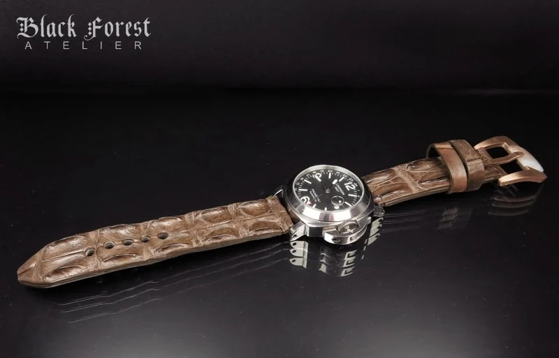24mm Handmade Genuine Alligator Hornback Strap Nr288 – image 4