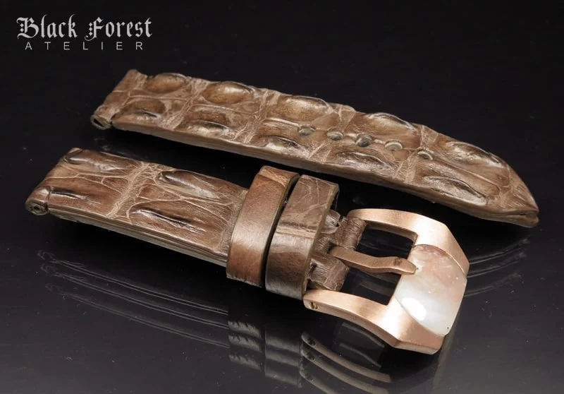 24mm Handmade Genuine Alligator Hornback Strap Nr288 – image 3
