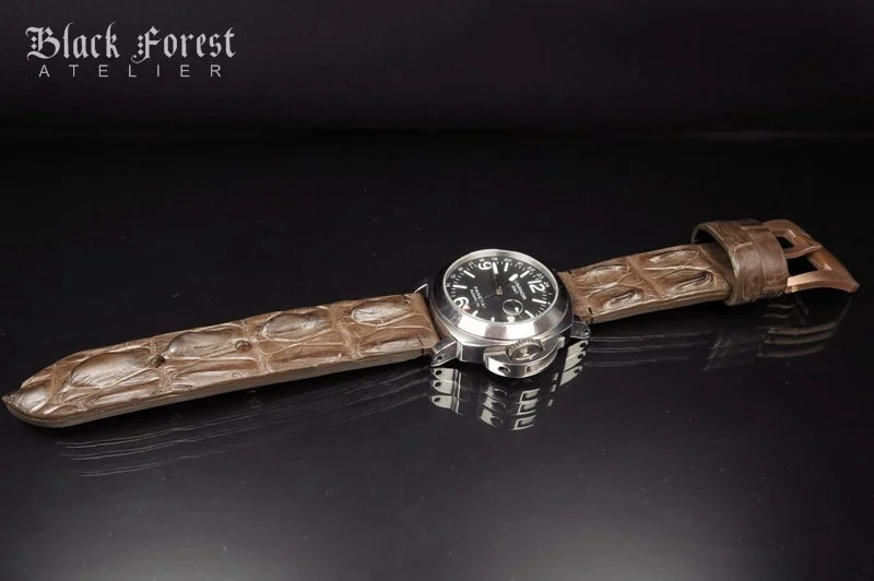 24mm Handmade Genuine Alligator Hornback Strap Nr289 – image 4