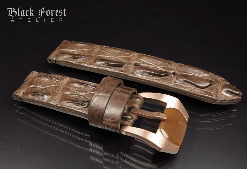 24mm Handmade Genuine Alligator Hornback Strap Nr289 – image 3