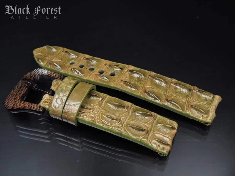 24mm Handmade Genuine Alligator Hornback Strap Nr292 – image 2