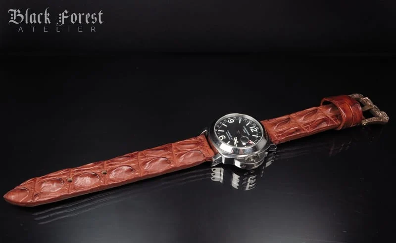 24mm Handmade Genuine Alligator Hornback Strap Nr294 – image 4