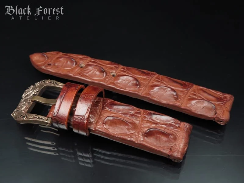 24mm Handmade Genuine Alligator Hornback Strap Nr294 – image 2