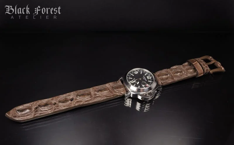 24mm Handmade Genuine Alligator Hornback Strap Nr296 – image 4