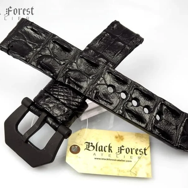 24mm Handmade Genuine Alligator Hornback Strap Nr300