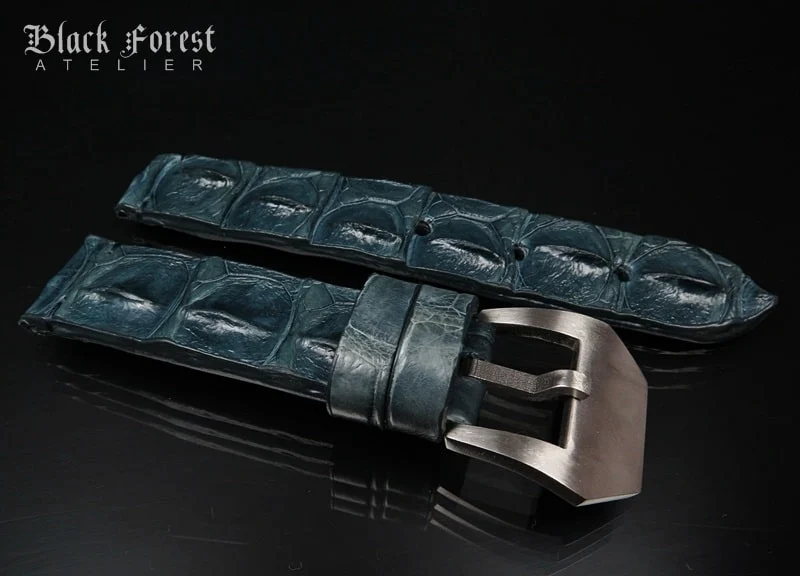 22mm Handmade Genuine Alligator Hornback Strap Nr.263 – image 3
