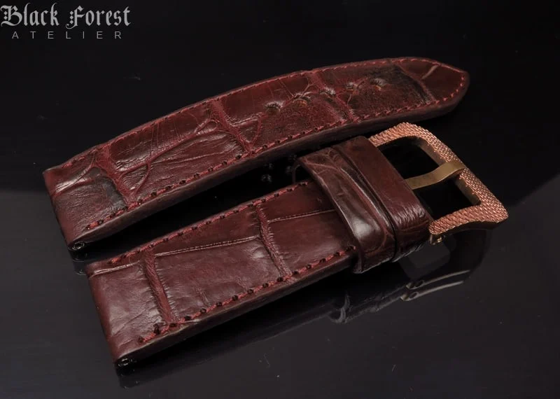 24mm Handmade Genuine Alligator Belly Strap YN56 – image 3