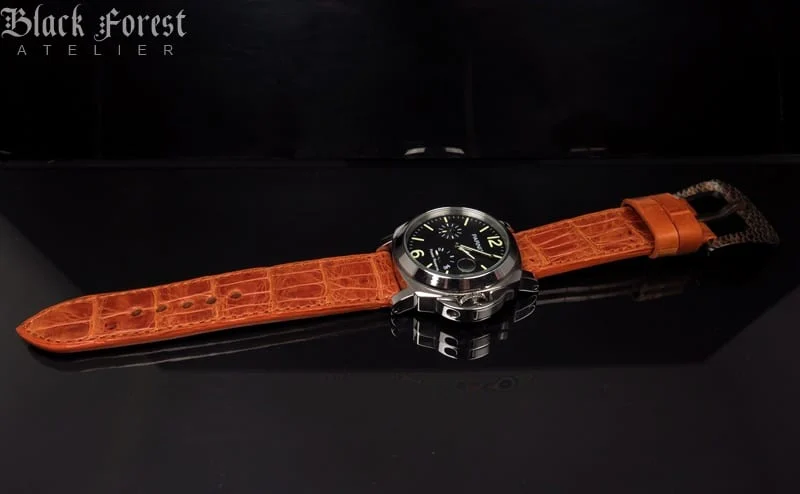 24mm Handmade Genuine Alligator Belly Strap YN63 – image 4