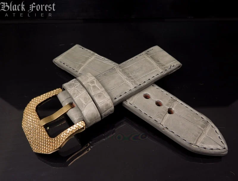 24mm Handmade Genuine Alligator Belly Strap YN65