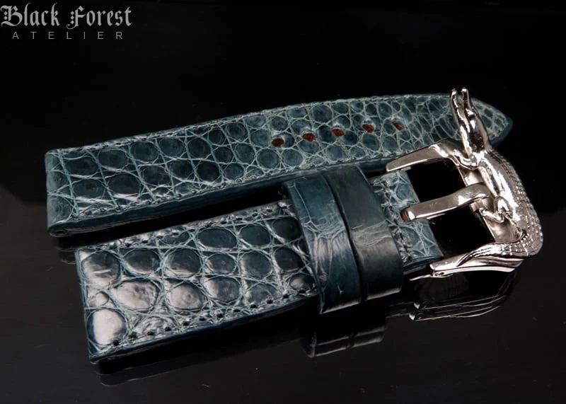 24mm Handmade Genuine Alligator Belly Strap YN71 or 73 or 74 or 75 or 76 or 77 – image 9
