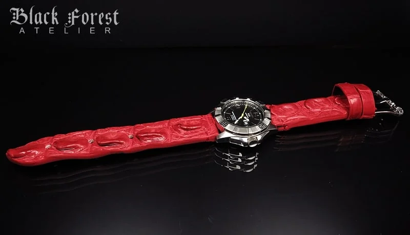 22mm Handmade Genuine Alligator Hornback Strap Nr.439 – image 4