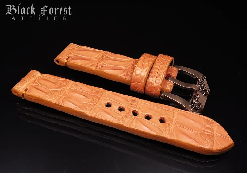 22mm Handmade Genuine Alligator Hornback Strap Nr.440 – image 3