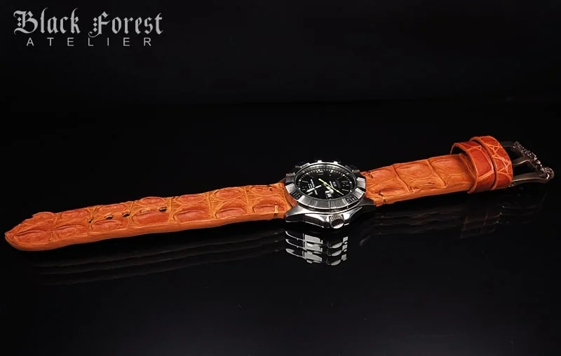 22mm Handmade Genuine Alligator Hornback Strap Nr.441 – image 4