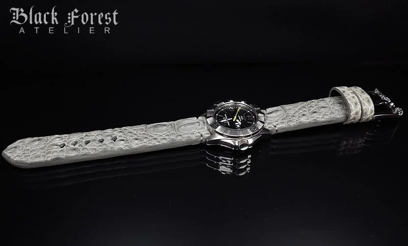 22mm Handmade Genuine Alligator Hornback Strap Nr.442 – image 4