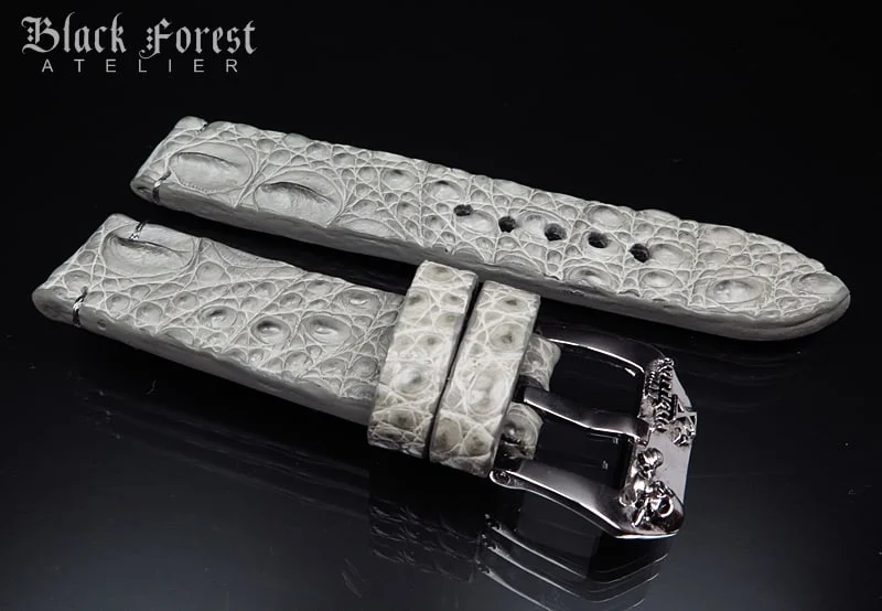 22mm Handmade Genuine Alligator Hornback Strap Nr.442 – image 3
