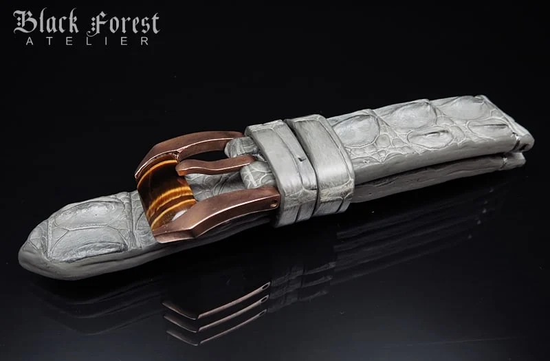 20mm Handmade Genuine Alligator Hornback Strap Nr.445 – image 4