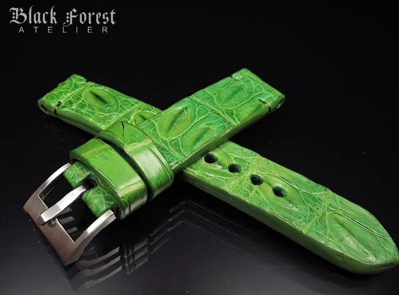 20mm Handmade Genuine Alligator Hornback Strap Nr.449