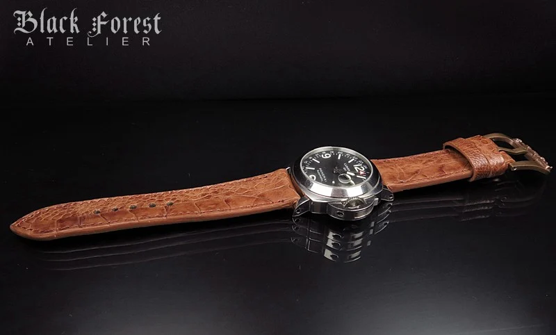 24mm/24mm Genuine Ostrich Leg Skin Watch Strap DD332 – image 4