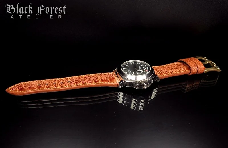 24mm/24mm Genuine Ostrich Leg Skin Watch Strap DD334 – image 4