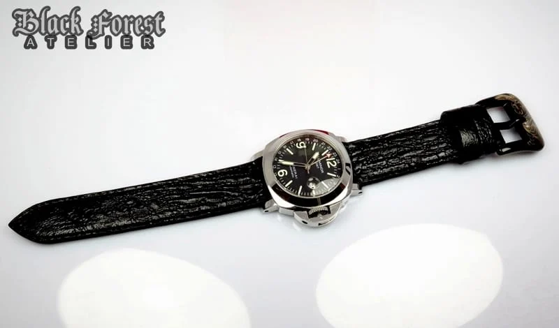 24mm/24mm Handmade Natural Toad Skin Watch Strap DE320 – image 4