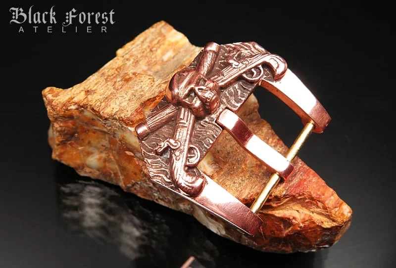 Pink Bronze Guns' n Soldier Buckle for Seiko, Panerai, Maranez, Sevenfriday