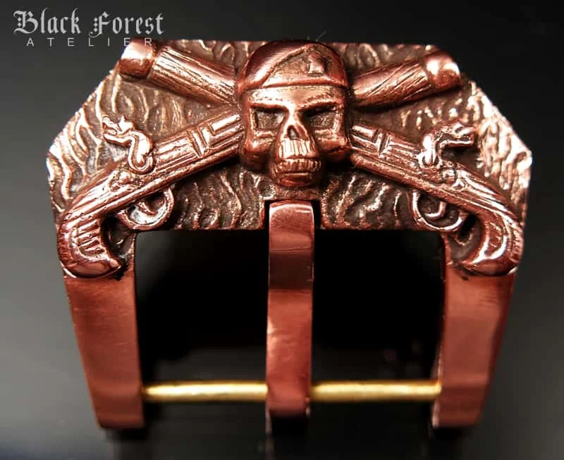 Pink Bronze Guns' n Soldier Buckle for Seiko, Panerai, Maranez, Sevenfriday – image 4