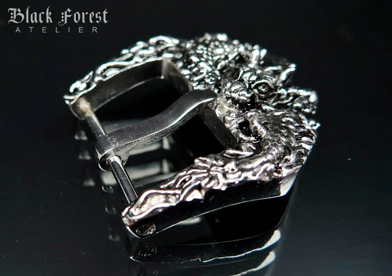 Sterling Silver 925 Dragon Ying Yang Buckle for Seiko, Panerai, Maranez, Sevenfriday – image 3