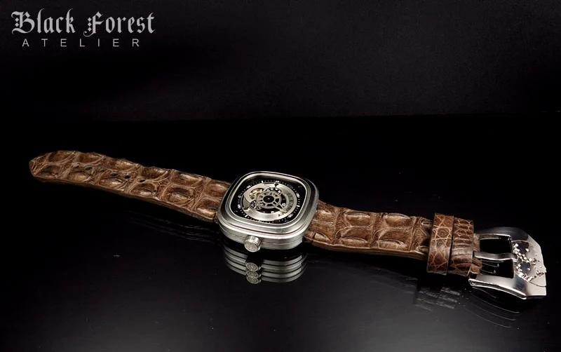 Silver Plated Mechanical Gear Handmade Buckle for Seiko, Panerai, Maranez, Sevenfriday... – image 4