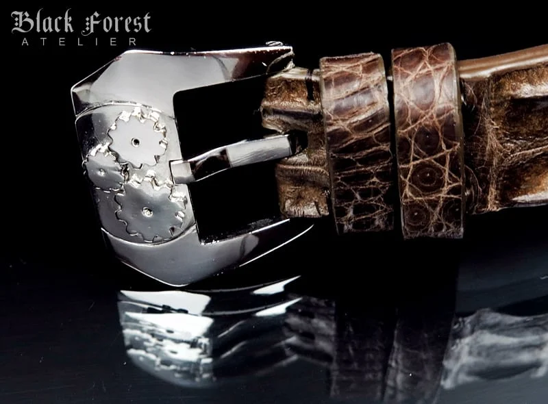 Silver Plated Mechanical Gear Handmade Buckle for Seiko, Panerai, Maranez, Sevenfriday... – image 5