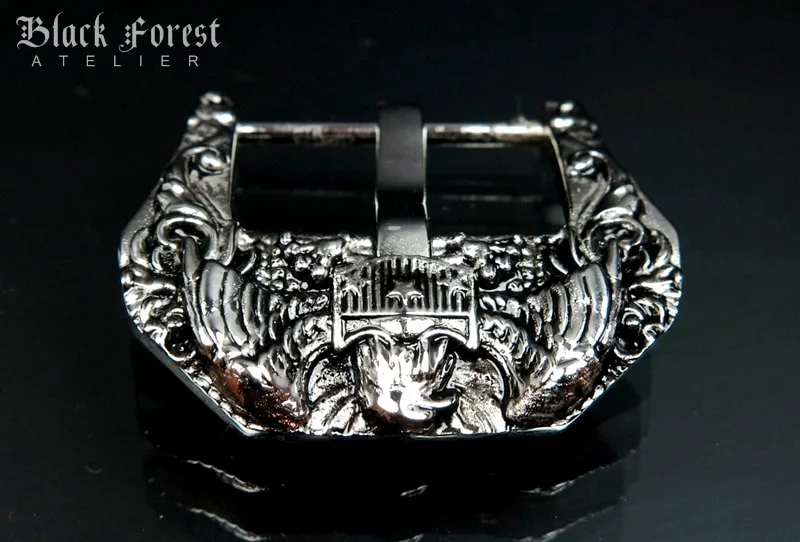 Silver Color Bronze Eagle Shield Buckle for Seiko, Panerai, Maranez, Sevenfriday