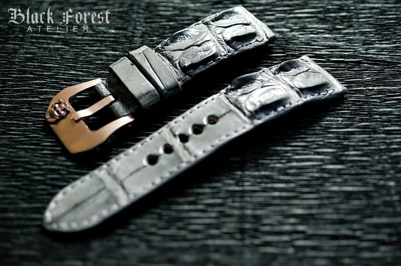 Hornback Crocodile 24mm Padded Strap compatible Panerai Nr09 – image 3