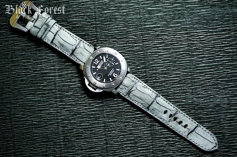 Hornback Crocodile 24mm Padded Strap compatible Panerai Nr09 – image 4