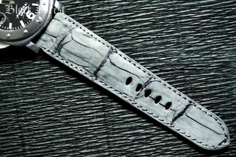 Hornback Crocodile 24mm Padded Strap compatible Panerai Nr09 – image 5