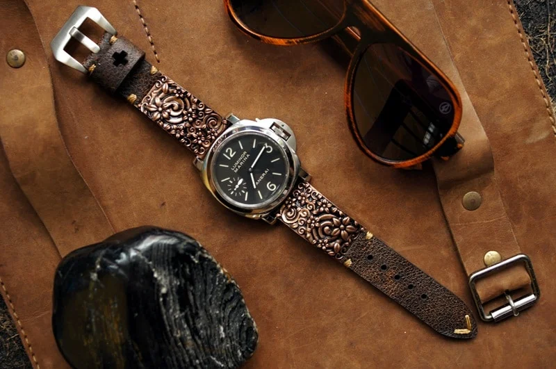 Sakura Bronze Anhänger Apple-Watch-Armband ( 2-teilig) für Panerai oder Apple Watch Serie 1,2,3,4,5,6,7,SE – Bild 9