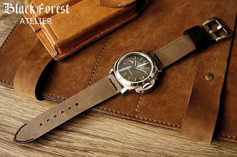 AWBF03-D3 handgefertigt Vintage Leder Uhrenarmband incl. Lugs Adapter für Apple Watch 1 Serie und 2 Serie (oder Apple Watch Sport) 42mm oder 38mm – Bild 7