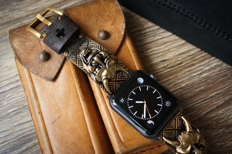 Hanya Pink Bronze Pendants Strap ( 2pieces) for Panerai or Apple Watch 1 and 2 – image 8