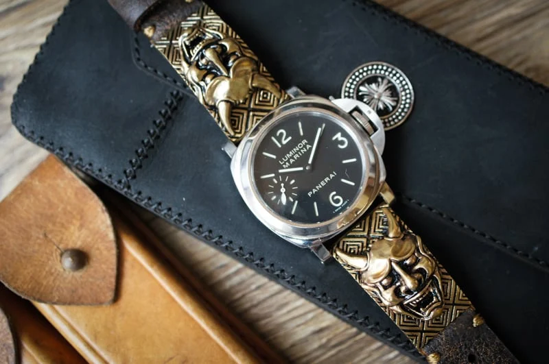 Hanya Pink Bronze Pendants Strap ( 2pieces) for Panerai or Apple Watch 1 and 2 – image 6