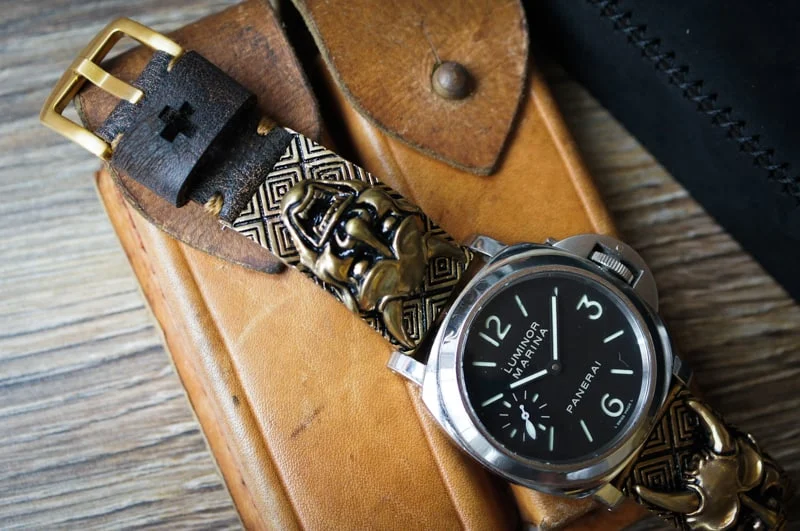 Hanya Pink Bronze Pendants Strap ( 2pieces) for Panerai or Apple Watch 1 and 2 – image 7