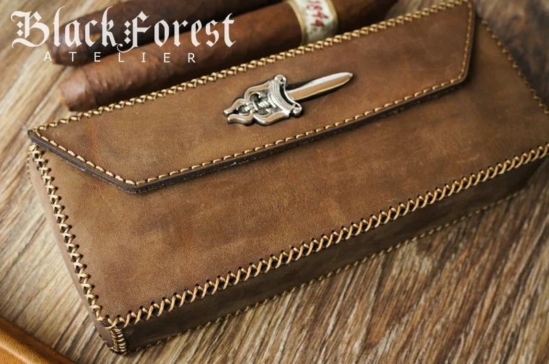 Handmade Cigar Boxes For 4pcs Cigars – image 5