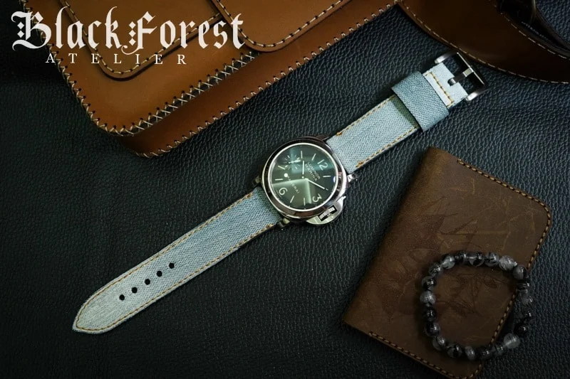 Jean on Leather strap