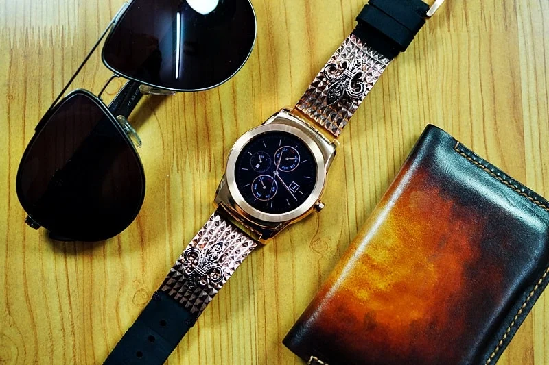Fleu De Lis 2nd Edition Pendants Apple Watch Strap Band (Silver Plated , Yellow Bronze, Pink Bronze ) for Series 123456 SE, 38/40mm or 42/44mm , Panerai, Seiko , Rolex