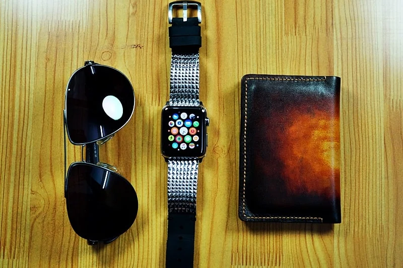 Spike Pendants Apple Watch Strap Band (Silver Plated , Yellow Bronze, Pink Bronze ) for Series 123456 SE , 38mm or 42mm , Panerai, Seiko , Rolex