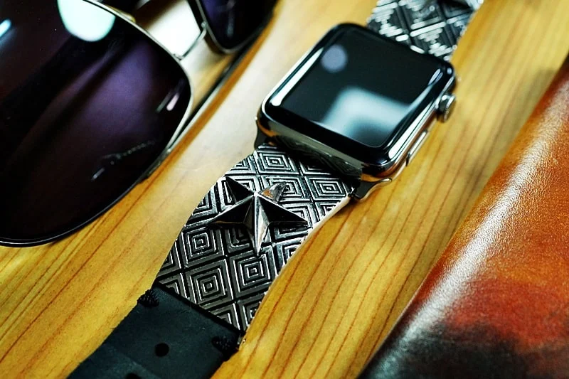 Apple-Watch-Armband mit Glücksstern-Anhänger (versilbert, gelbe Bronze, rosafarbene Bronze) für Serie 123456 SE, 38/40mm oder 42/44mm, Panerai, Seiko, Rolex – Bild 6