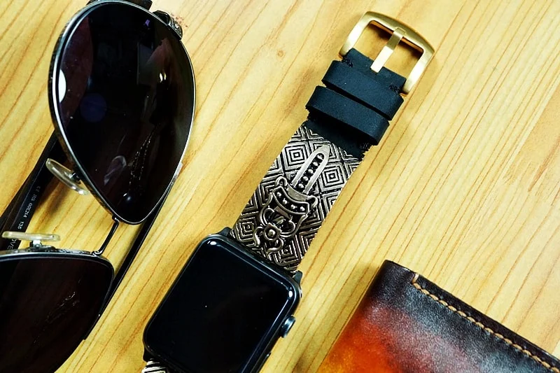 Special Edition Sword Pendants Apple Watch Strap Band (Silver Plated , Yellow Bronze, Pink Bronze ) for Series 123456 SE, 38/40mm or 42/44mm , Panerai, Seiko , Rolex – image 4