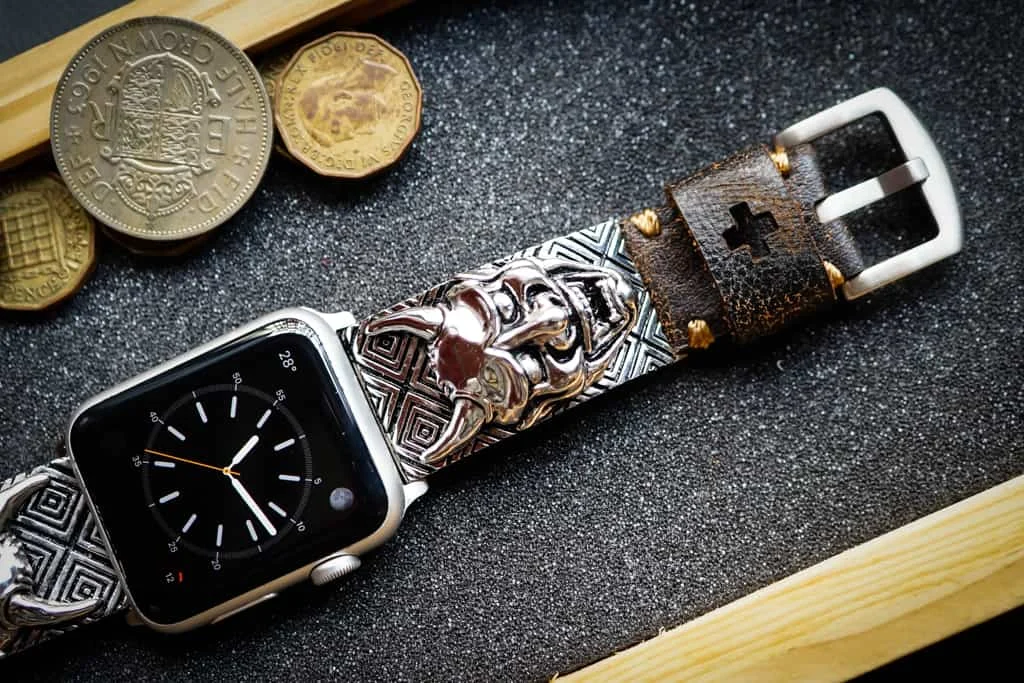 Hanya Silver Plated 925 Pendants Strap ( 2pieces) for Panerai or Apple Watch 123456 SE. – image 2